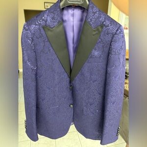 Soul of London purple tuxedo blazer